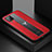 Soft Silicone Gel Leather Snap On Case Cover with Magnetic FL1 for Samsung Galaxy A12 Nacho Red