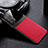 Soft Silicone Gel Leather Snap On Case Cover with Magnetic FL1 for Samsung Galaxy A52 4G Red