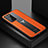 Soft Silicone Gel Leather Snap On Case Cover with Magnetic FL1 for Samsung Galaxy Note 20 Ultra 5G Orange