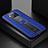 Soft Silicone Gel Leather Snap On Case Cover with Magnetic FL1 for Xiaomi Poco X3 Pro Blue