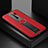 Soft Silicone Gel Leather Snap On Case Cover with Magnetic FL1 for Xiaomi Redmi 9 Red