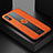 Soft Silicone Gel Leather Snap On Case Cover with Magnetic FL1 for Xiaomi Redmi 9i Orange