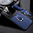 Soft Silicone Gel Leather Snap On Case Cover with Magnetic FL2 for Xiaomi Mi 11i 5G (2022) Blue