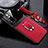 Soft Silicone Gel Leather Snap On Case Cover with Magnetic FL2 for Xiaomi Mi 11i 5G (2022) Red