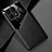 Soft Silicone Gel Leather Snap On Case Cover with Magnetic for Huawei Honor X8a 4G Black