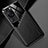 Soft Silicone Gel Leather Snap On Case Cover with Magnetic for Huawei P60 Black