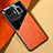 Soft Silicone Gel Leather Snap On Case Cover with Magnetic for Realme GT Neo6 5G Orange