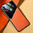 Soft Silicone Gel Leather Snap On Case Cover with Magnetic for Samsung Galaxy M11 Orange
