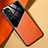 Soft Silicone Gel Leather Snap On Case Cover with Magnetic for Samsung Galaxy M13 4G Orange