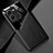 Soft Silicone Gel Leather Snap On Case Cover with Magnetic for Vivo V25 5G Black