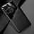 Soft Silicone Gel Leather Snap On Case Cover with Magnetic for Vivo Y22s Black