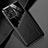 Soft Silicone Gel Leather Snap On Case Cover with Magnetic for Xiaomi Poco M6 Pro 5G Black