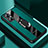 Soft Silicone Gel Leather Snap On Case Cover with Magnetic S01 for Oppo F21 Pro 5G Green