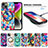 Soft Silicone Gel Leather Snap On Case Cover with Magnetic S01D for Apple iPhone 13