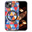 Soft Silicone Gel Leather Snap On Case Cover with Magnetic S01D for Apple iPhone 13