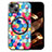 Soft Silicone Gel Leather Snap On Case Cover with Magnetic S01D for Apple iPhone 13