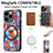 Soft Silicone Gel Leather Snap On Case Cover with Magnetic S01D for Apple iPhone 13 Pro