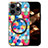 Soft Silicone Gel Leather Snap On Case Cover with Magnetic S01D for Apple iPhone 15 Pro