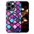 Soft Silicone Gel Leather Snap On Case Cover with Magnetic S01D for Apple iPhone 15 Pro Max Purple