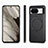 Soft Silicone Gel Leather Snap On Case Cover with Magnetic S01D for Google Pixel 8 5G