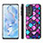 Soft Silicone Gel Leather Snap On Case Cover with Magnetic S01D for Huawei Honor 80 5G