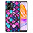 Soft Silicone Gel Leather Snap On Case Cover with Magnetic S01D for Huawei Honor 80 SE 5G