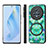 Soft Silicone Gel Leather Snap On Case Cover with Magnetic S01D for Huawei Honor Magic5 5G