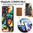 Soft Silicone Gel Leather Snap On Case Cover with Magnetic S01D for Huawei Honor X7a