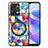 Soft Silicone Gel Leather Snap On Case Cover with Magnetic S01D for Huawei Honor X7a