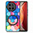 Soft Silicone Gel Leather Snap On Case Cover with Magnetic S01D for Vivo X90 Pro 5G Colorful