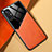 Soft Silicone Gel Leather Snap On Case Cover with Magnetic S02 for Xiaomi Mi 12 5G Orange