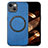 Soft Silicone Gel Leather Snap On Case Cover with Magnetic S02D for Apple iPhone 14