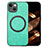 Soft Silicone Gel Leather Snap On Case Cover with Magnetic S02D for Apple iPhone 14