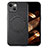 Soft Silicone Gel Leather Snap On Case Cover with Magnetic S02D for Apple iPhone 14