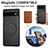 Soft Silicone Gel Leather Snap On Case Cover with Magnetic S02D for Google Pixel 6a 5G