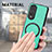 Soft Silicone Gel Leather Snap On Case Cover with Magnetic S02D for Huawei Honor 80 Pro 5G