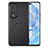 Soft Silicone Gel Leather Snap On Case Cover with Magnetic S02D for Huawei Honor 80 Pro 5G