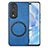 Soft Silicone Gel Leather Snap On Case Cover with Magnetic S02D for Huawei Honor 80 Pro 5G