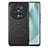 Soft Silicone Gel Leather Snap On Case Cover with Magnetic S02D for Huawei Honor Magic5 Pro 5G