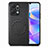 Soft Silicone Gel Leather Snap On Case Cover with Magnetic S02D for Huawei Honor X7a