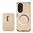 Soft Silicone Gel Leather Snap On Case Cover with Magnetic S03D for Huawei Honor X7 Gold