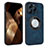 Soft Silicone Gel Leather Snap On Case Cover with Magnetic S07D for Apple iPhone 13 Pro