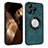 Soft Silicone Gel Leather Snap On Case Cover with Magnetic S07D for Apple iPhone 14 Pro