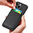 Soft Silicone Gel Leather Snap On Case Cover with Magnetic S08D for Apple iPhone 15 Pro