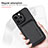 Soft Silicone Gel Leather Snap On Case Cover with Magnetic S08D for Apple iPhone 15 Pro