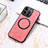 Soft Silicone Gel Leather Snap On Case Cover with Magnetic S11D for Apple iPhone 13 Pro Max