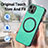 Soft Silicone Gel Leather Snap On Case Cover with Magnetic S11D for Apple iPhone 14 Plus