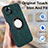 Soft Silicone Gel Leather Snap On Case Cover with Magnetic S14D for Apple iPhone 15