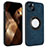 Soft Silicone Gel Leather Snap On Case Cover with Magnetic S14D for Apple iPhone 15