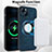 Soft Silicone Gel Leather Snap On Case Cover with Magnetic S14D for Apple iPhone 15